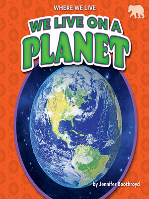 cover image of We Live on a Planet